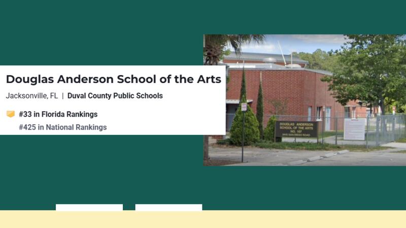 Douglas Anderson School of the Arts, Jacksonville (No. 33 in the state, No. 425 nationally)